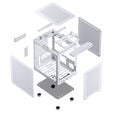 Jonsbo C6-ITX PC Case, Mini Tower, ITX, with Carry Handle - White image number null
