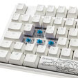 Ducky One 3 Classic Pure White Gaming Keyboard, RGB LED - MX-Blue image number null