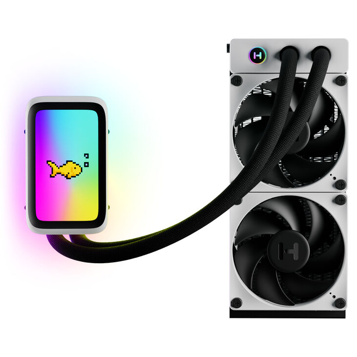 Hyte THICC Q60 AiO Wasserkühlung - 240 mm, weiß image number 2
