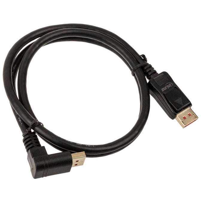 InLine 8K (UHD-2) DisplayPort Kabel, nach oben gewinkelt, schwarz - 1m image number 1