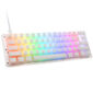 Ducky One 3 Aura White Mini Gaming Keyboard, RGB LED - MX-Silent-Red (US)