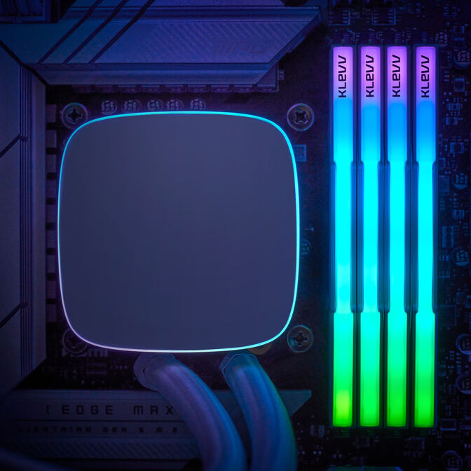 KLEVV CRAS V RGB DDR5-6000 RAM, CL30, XMP 3.0 & EXPO - 64 GB Dual-Kit, wei&szlig; image number 11