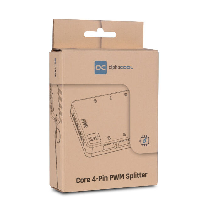 Alphacool Core 10x 4-Pin PWM Splitter - schwarz image number 6