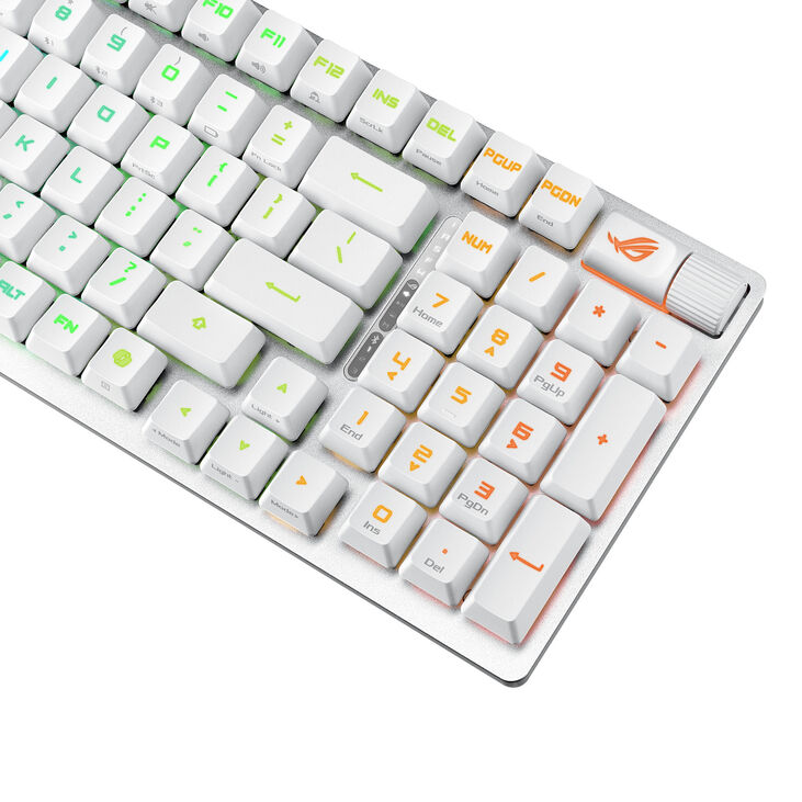 ASUS ROG Strix Scope II 96 RX Wireless Gaming Keyboard, 96%, RGB - white, ROG RX RED image number 7