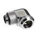 Bitspower Multi-Link Adapter Anschluss 90 Grad G1/4 Zoll AG auf 12mm AD Hardtube - drehbar, silber