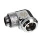 Bitspower Multi-Link Adapter Anschluss 90 Grad G1/4 Zoll AG auf 12mm AD Hardtube - drehbar, silber