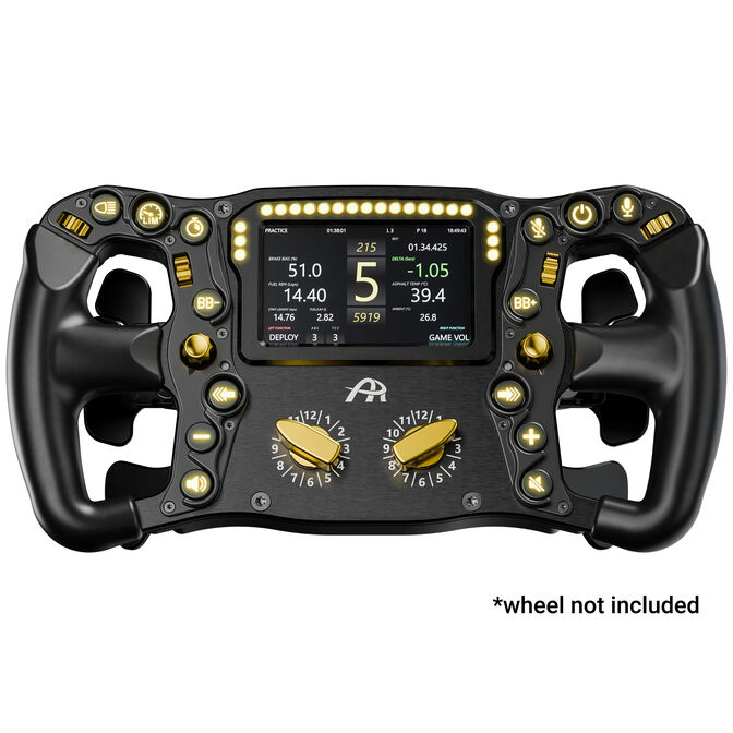 Ascher Racing Knob Kit Pro Steering Wheel Accessory, CNC Aluminium, Artura Ultimate/Pro - Gold image number 1