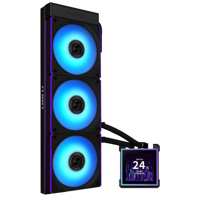 Lian Li HydroShift II LCD-S 360CL AiO Water Cooling, RGB, LCD Display - 360mm, Black image number 0