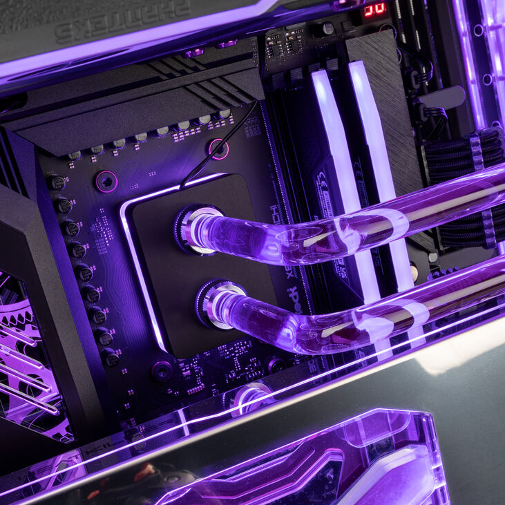 Gaming PC Shadow Oasis Elite, AMD Ryzen 7 9800X3D, NVIDIA GeForce RTX 4090 - Custom Water Cooling image number 4