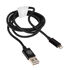 SilverStone CPU03 USB-Ladekabel Lightning, schwarz - 100cm image number null