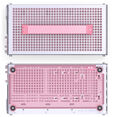 Jonsplus Z20 Micro-ATX Geh&auml;use, mit Tragegriff - wei&szlig;/pink image number null