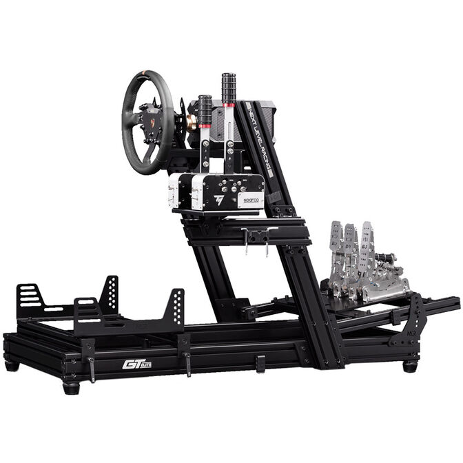 Next Level Racing GTElite Aluminium Simulator Cockpit - Wheel Plate Edition + O-Rouge C1-XL Cold Fusion Simracing Seat image number 5
