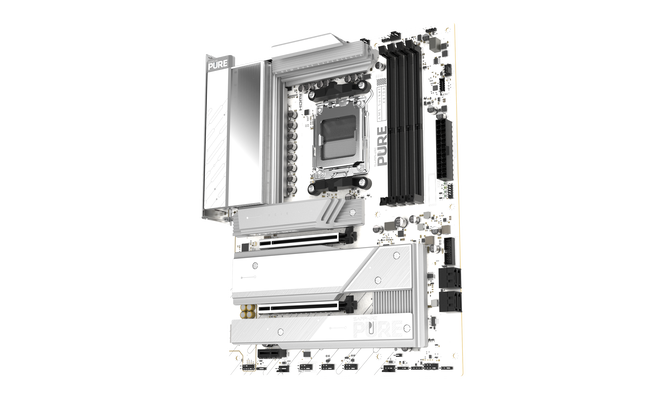 Sapphire Pure X870A WiFi7 Mainboard,  Sockel AM5, AMD X870, ATX, DDR5 image number 4