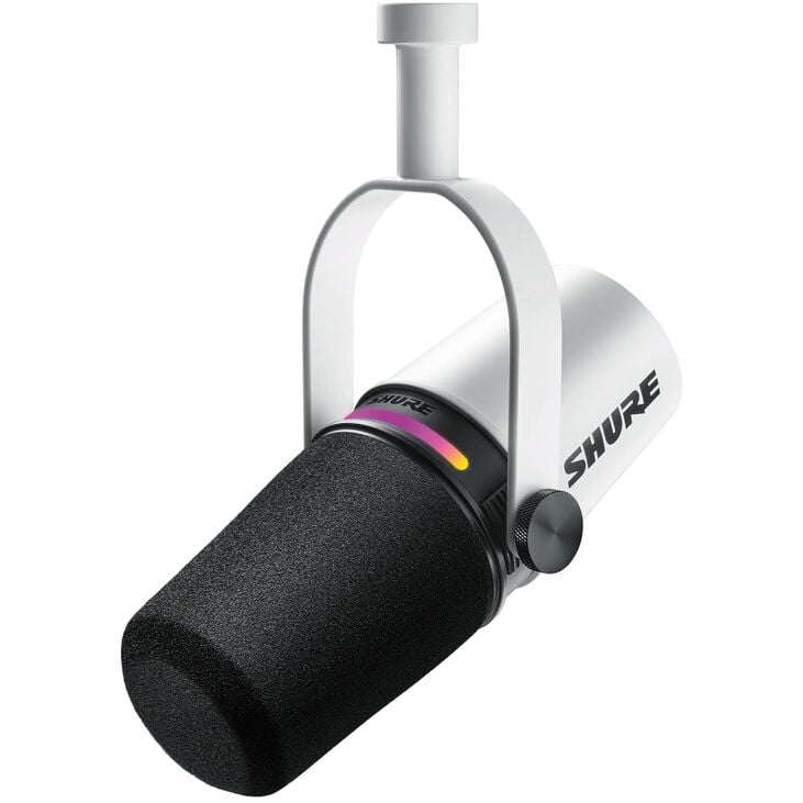 Shure MV7+-K Podcast Microphone XLR/USB - white image number 0
