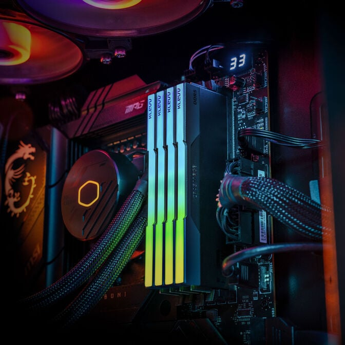 KLEVV CRAS V RGB DDR5-6000 RAM, CL30, XMP 3.0, EXPO - 32 GB Dual-Kit, schwarz image number 14