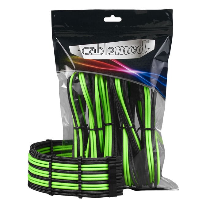 CableMod PRO ModMesh Cable Extension Kit - schwarz/hellgr&uuml;n image number 0
