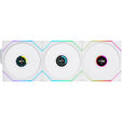 Lian Li UNI FAN TL Wireless LCD Fan, ARGB, PWM, 3-Pack with Controller - 120 mm, White image number null
