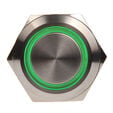 DimasTech Vandalismustaster 19mm - Silverline - gr&uuml;n image number null