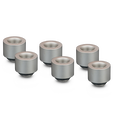 Thermal Grizzly DeltaMate Extender Fitting - MF14, matt nickel, pack of 6 image number null