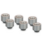 Thermal Grizzly DeltaMate Extender Fitting - MF14, matt nickel, pack of 6