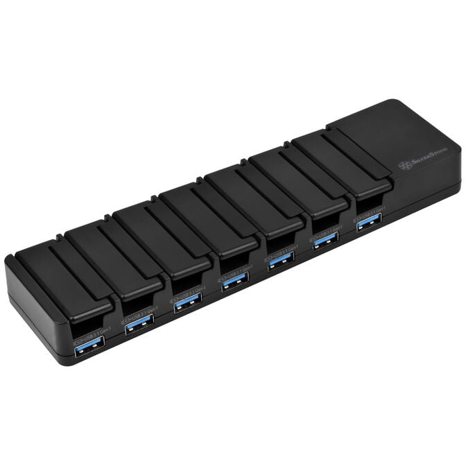 SilverStone SST-UC03B-PRO - USB Charging Station, 7 Port - 36 Watt image number 1