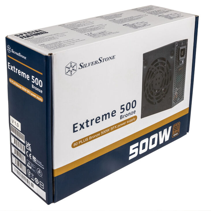 SilverStone SST-EX500-B Extreme SFX Netzteil 80 PLUS Bronze - 500 Watt image number 5