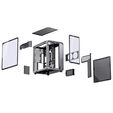 Jonsbo X400 Pro PC-Geh&auml;use, Midi-Tower, ATX, Tempered Glass - grau image number null