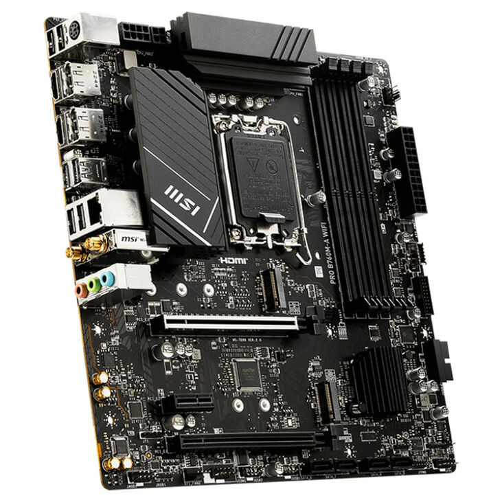 MSI Pro B760M-A WiFi Socket LGA 1700, Intel B760M, Micro-ATX - DDR5 image number 1