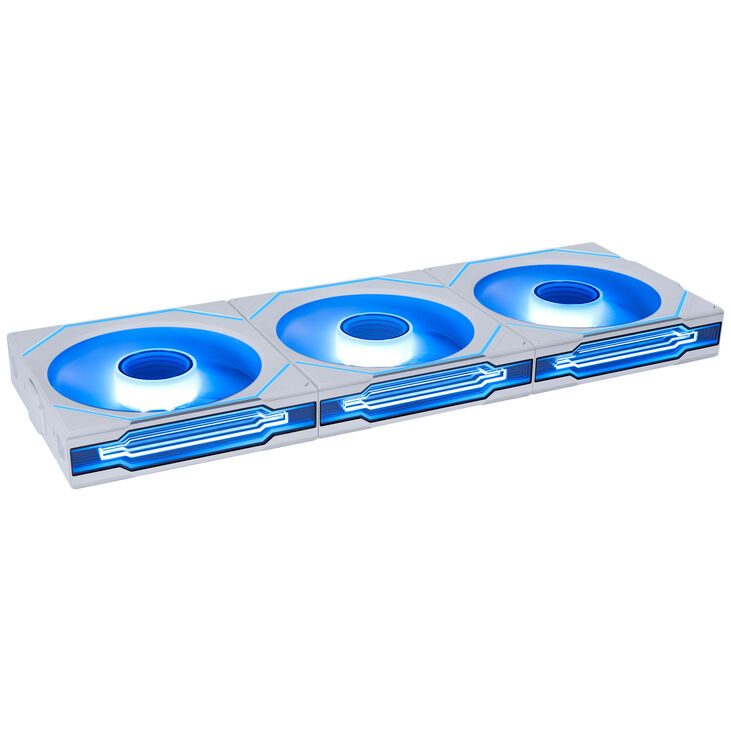Lian Li UNI FAN SL-INF Wireless Lüfter, ARGB, PWM -  3er-Pack, mit Controller, 120mm, weiß image number 1