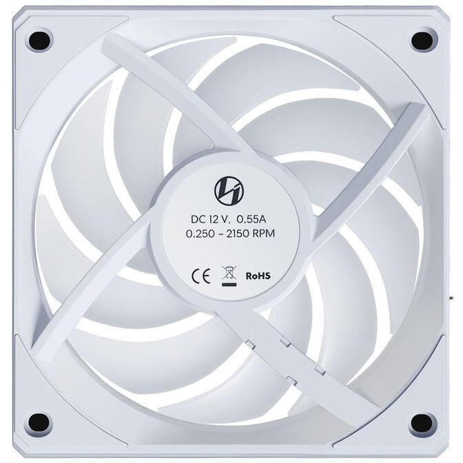 Lian Li UNI FAN CL Wireless Reverse Fan - 120mm, white image number 3