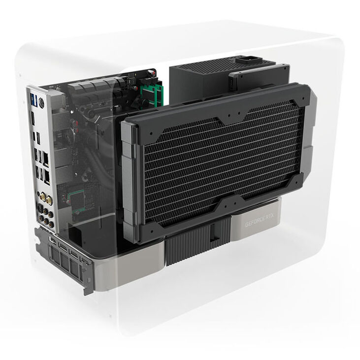 Streacom DA2 V2 Mini-ITX Gehäuse - schwarz image number 4