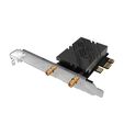 ASUS PCE-BE92BT Network Adapter, PCIe, Wi-Fi 7, BT 5.4 - black image number null