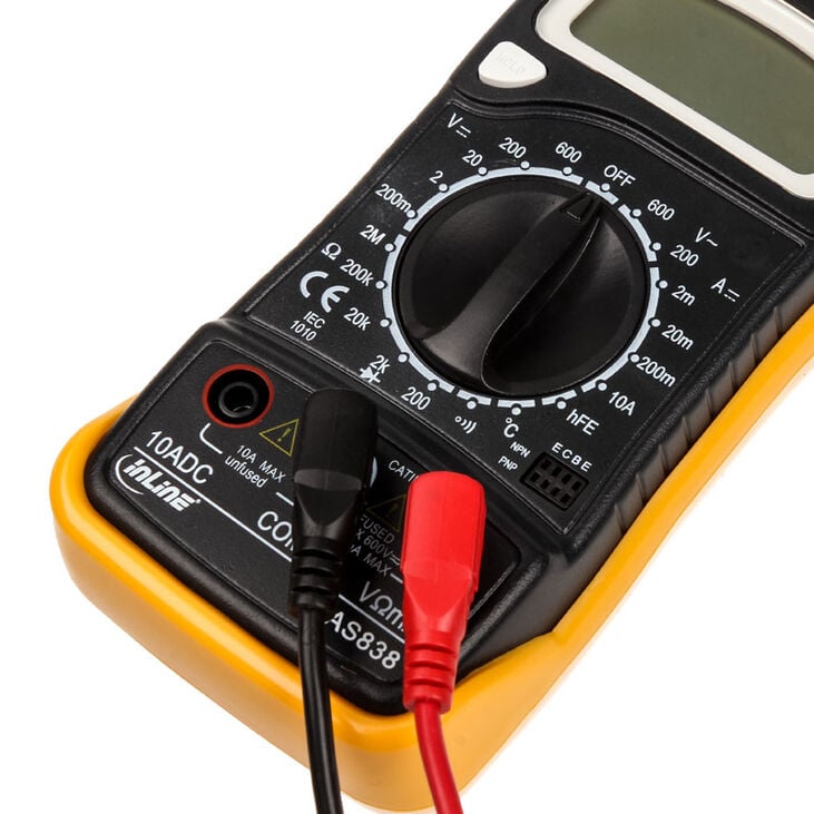 InLine multimeter, with temperature sensor and transistor measurement image number 4