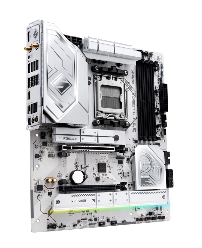 ASRock X870 Steel Legend WiFi motherboard, socket AM5, AMD X870, ATX, DDR5 image number 1