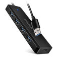 AXAGON HUE-C1A Superspeed USB-A Travel Hub, 4x USB 3.0 - 20cm, schwarz image number null