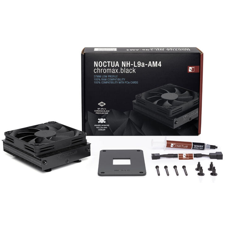 Noctua NH-L9a-AM4 chromax.black Low Profile CPU Cooler - 92mm image number 4