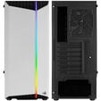 Aerocool Bionic v1 Midi-Tower, RGB, Tempered Glass - schwarz/wei&szlig; image number null