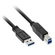 InLine USB 3.0 Cable, A to B, black - 2m image number null