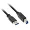 InLine USB 3.0 Cable, A to B, black - 2m