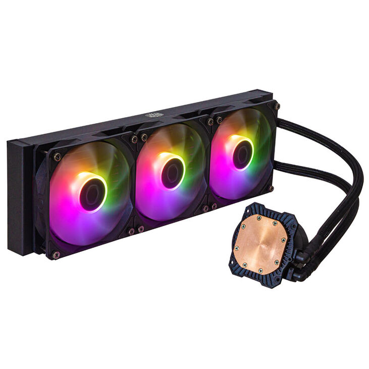Cooler Master MasterLiquid 360L Core ARGB AIO Cooler - Black image number 1
