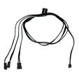 Alphacool Digital RGB LED Y-cable 3-way with JST connector, black - 60cm image number null