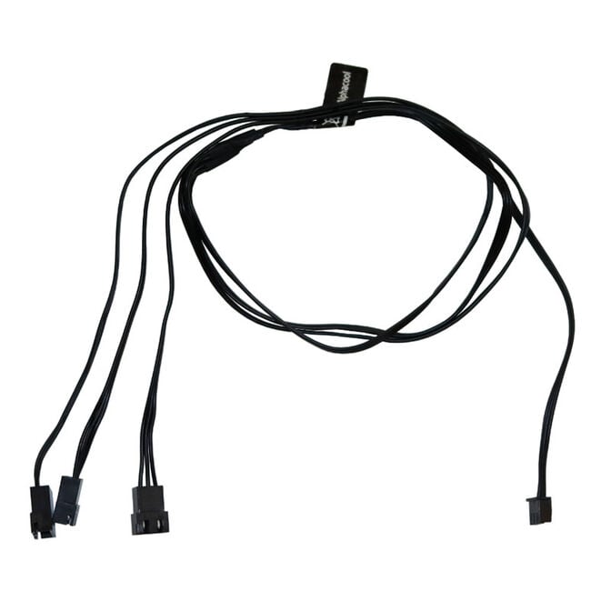 Alphacool Digital RGB LED Y-cable 3-way with JST connector, black - 60cm image number 1