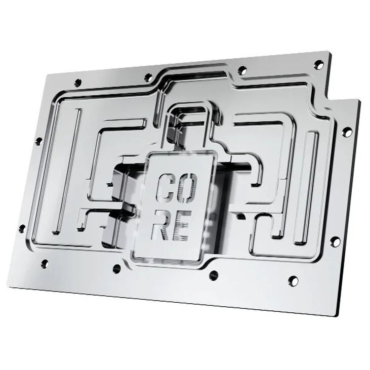 Alphacool Core RX 9070 Quicksilver/Swift GPU Wasserblock, ARGB, mit Backplate - Acryl image number 4