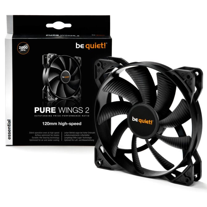 be quiet! L&uuml;fter Pure Wings 2 L&uuml;fter, High Speed - 120mm image number 2