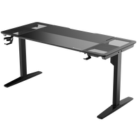 ThunderX3 LAB-X Gaming Desk, Height-Adjustable - Black