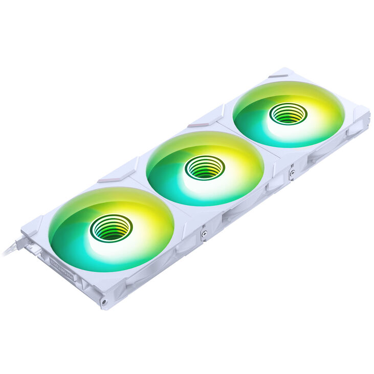 PHANTEKS M25 Gen2 PWM D-RGB Lüfter 3er-Pack - Reverse Blade, 140mm, weiß image number 5
