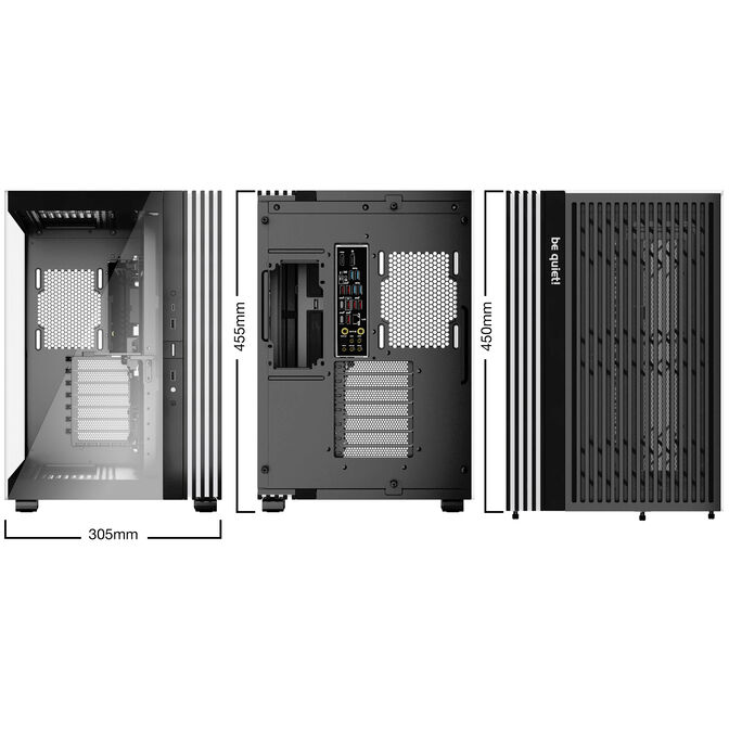 be quiet! Light Base 600 DX PC Case, Mid Tower, Tempered Glass, ARGB - black image number 7