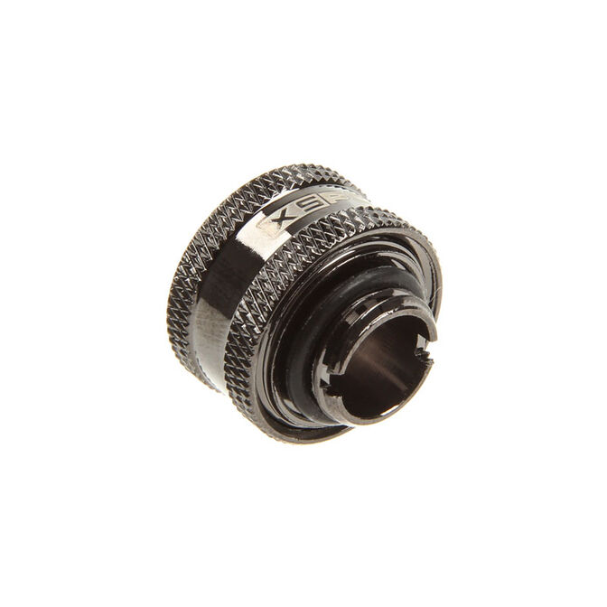 XSPC fitting straight G1/4 inch female thread to 16/11mm - V2, chrome black image number 1