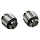 Bitspower Touchaqua Adapter straight G1/4 inch female to G1/4 inch female - 2 pack, silver
