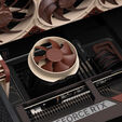 Noctua  NL-ACF1 AiO Zusatzl&uuml;fter - 80mm, braun/wei&szlig; image number null